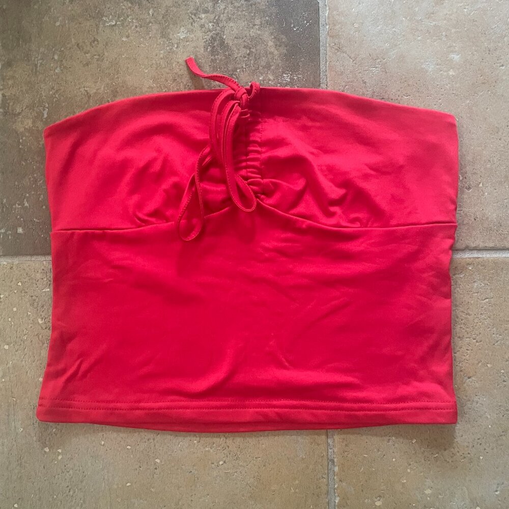 Tie Front Tube Top